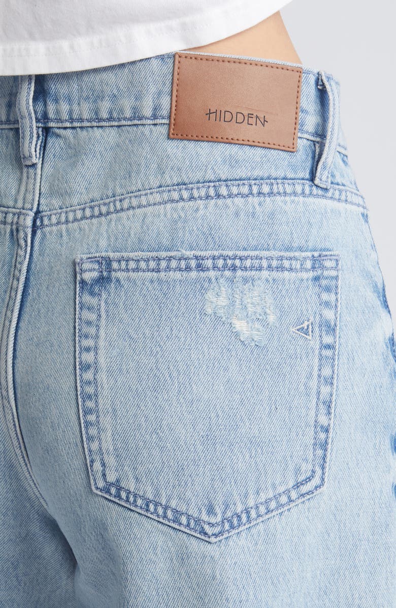 HIDDEN JEANS Cutoff Denim Shorts, Alternate, color, Medium Wash