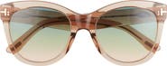 TOM FORD Wallace 54mm Gradient Cat Eye Sunglasses