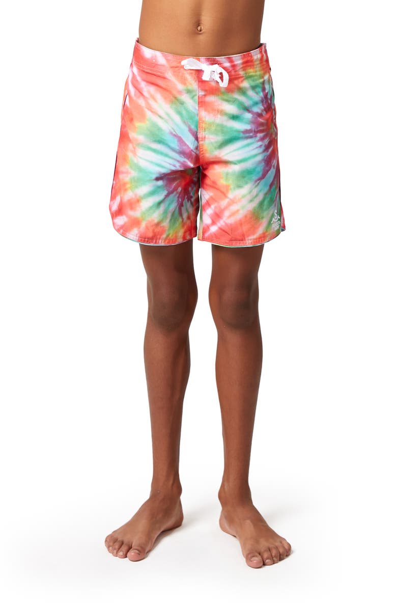 SEAESTA SURF Retro Board Shorts, Alternate, color, Orange Multi