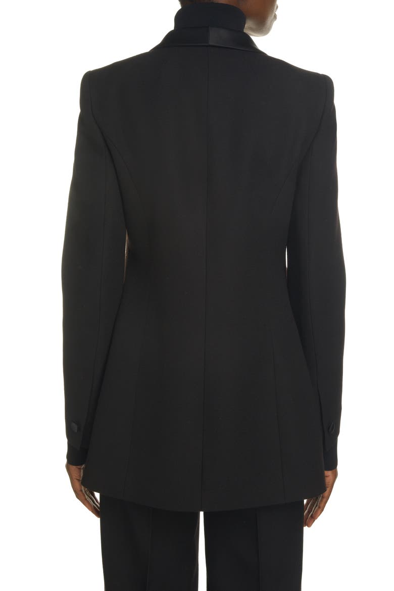 Hourglass Wool Tuxedo Jacket, Alternate, color, BLACK