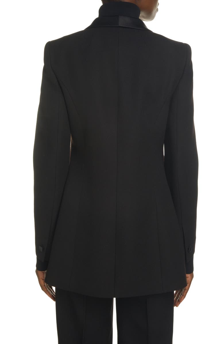 Balenciaga Hourglass Wool Tuxedo Jacket, Alternate, color,
