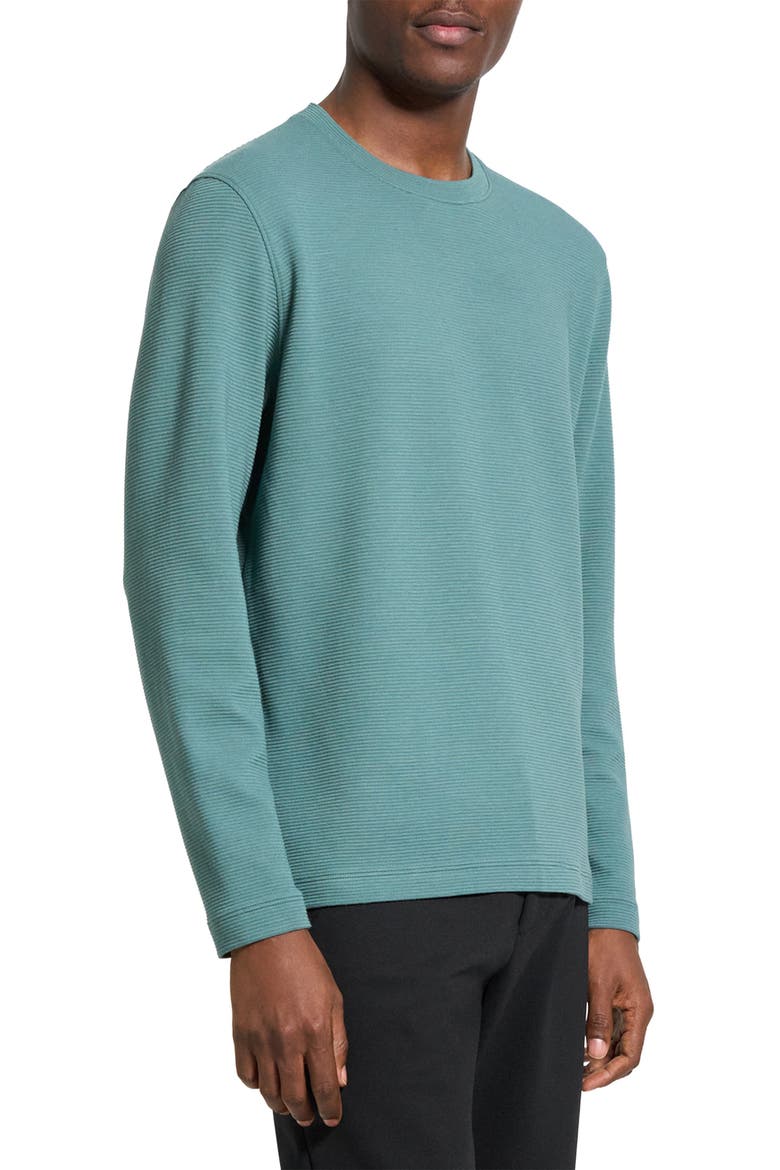Delroy Textured Long Sleeve T-Shirt, Alternate, color, FELDSPAR GREEN