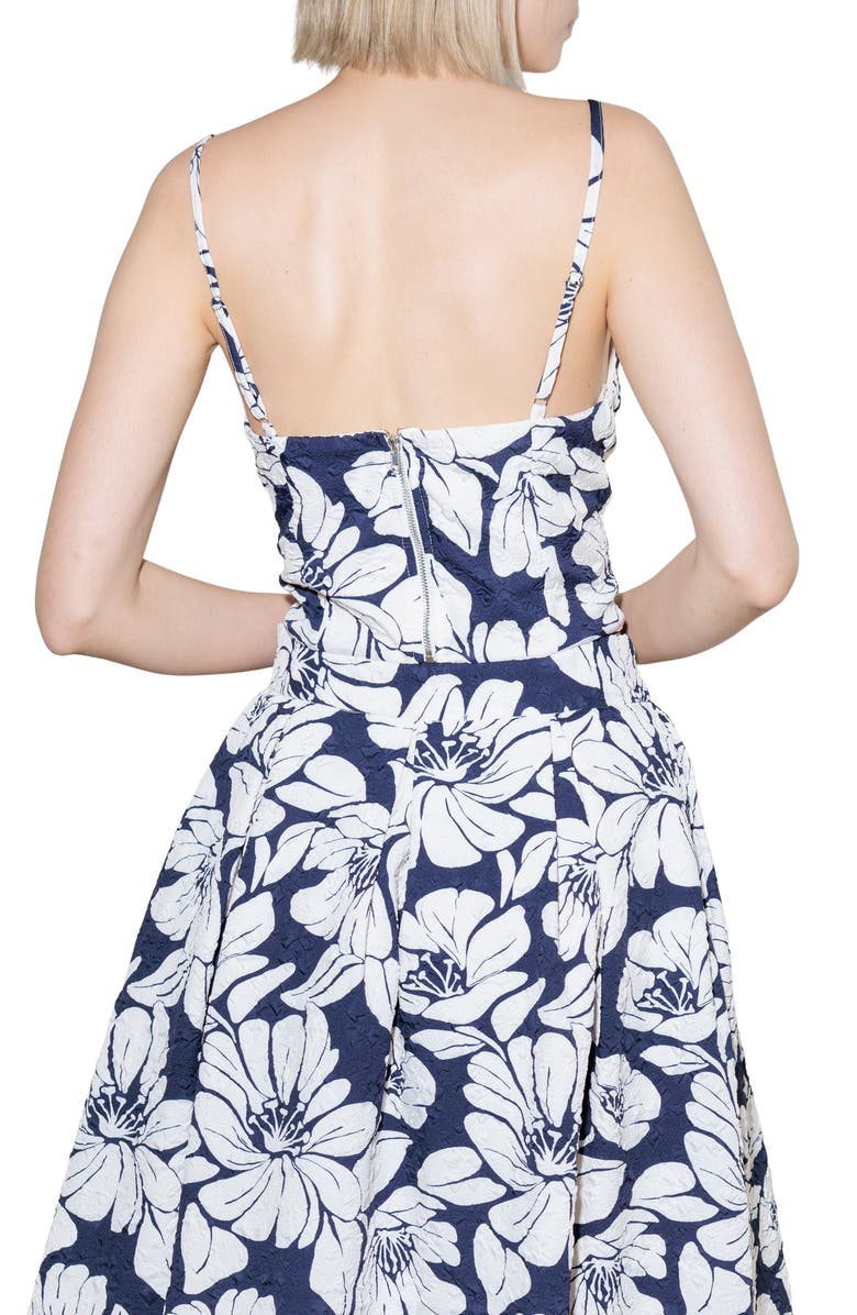 FREEMARKET Textured Printed Camisole, Alternate, color, Navy