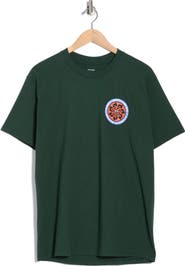 Obey Logo Peace Wheel Graphic T-Shirt