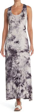WEST K Tie Dye Racerback Sleeveless Maxi Dress
