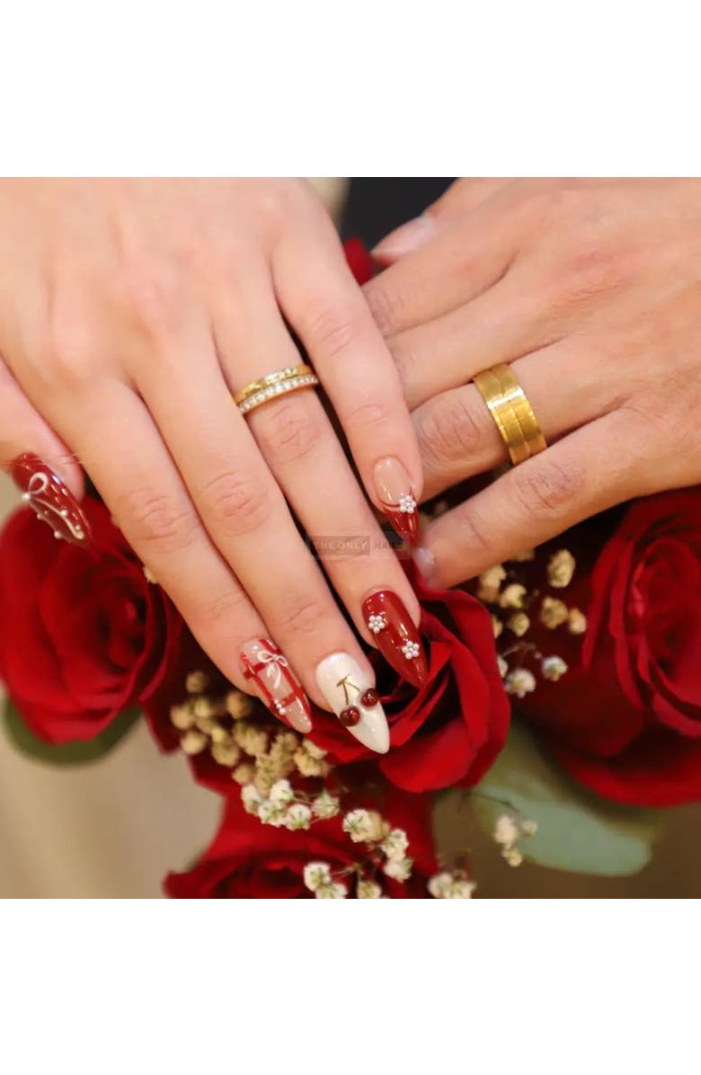 The Only Nails Cherry Basket - Nail Set, Alternate, color, Red, Nude, Pearl