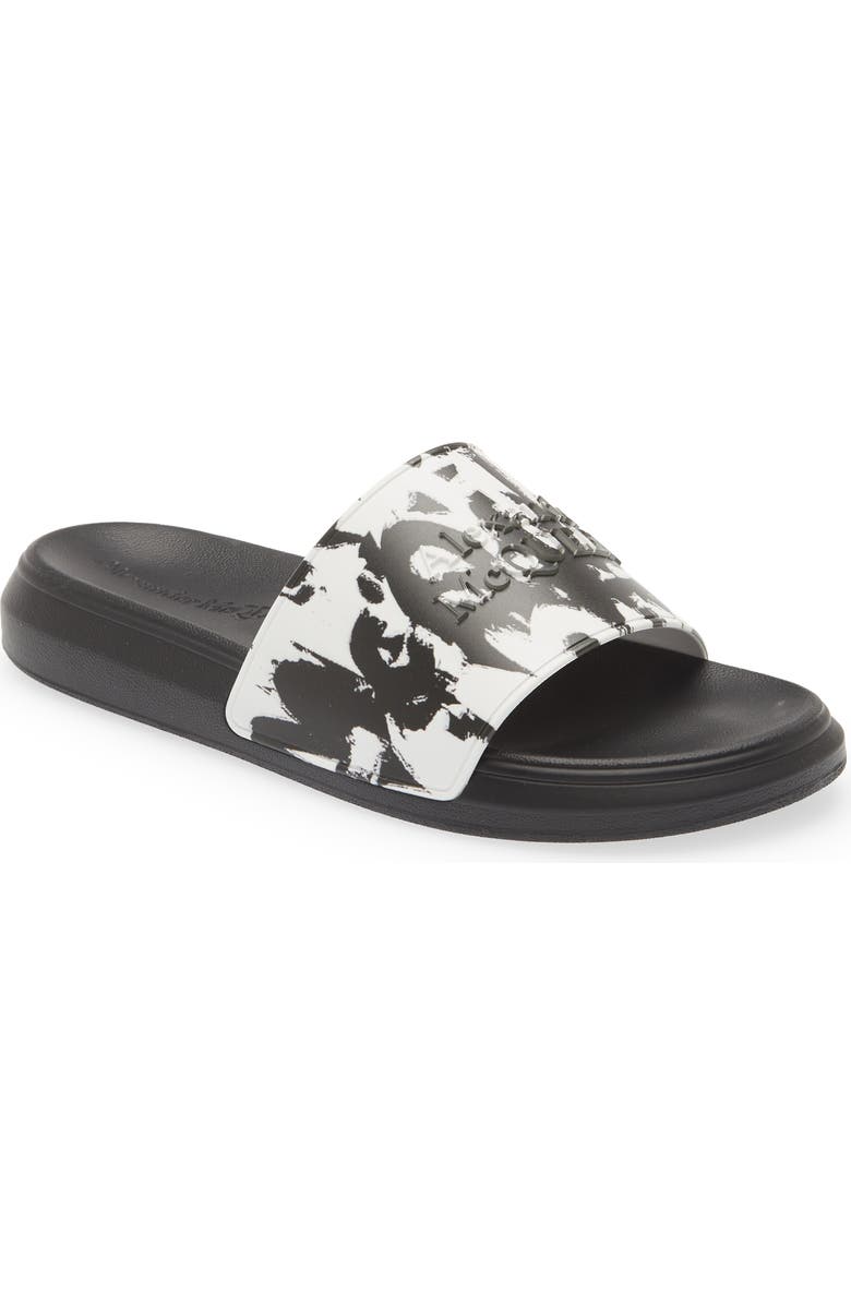 McQueen Graffiti Pool Slide Sandal, Main, color,