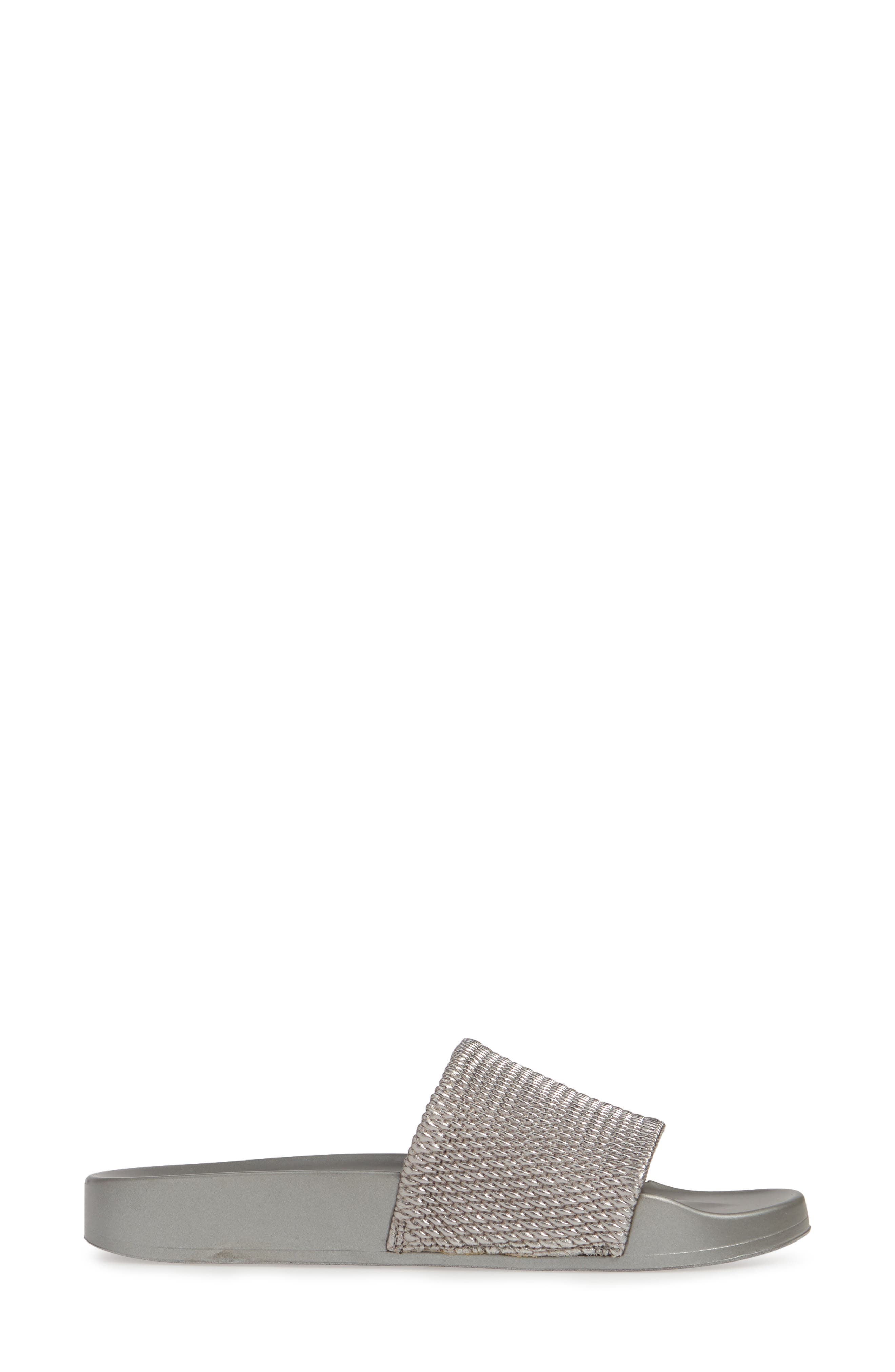 The Jimmi Slide Sandal, Alternate, color, GUNMETAL