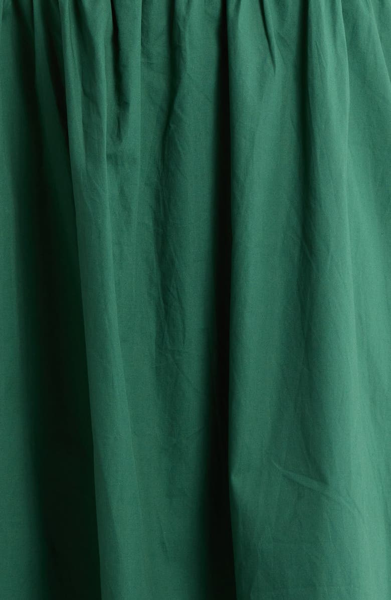 SUGARLIPS Sun City Alessi Puff Sleeve Midi Dress, Alternate, color, Emerald