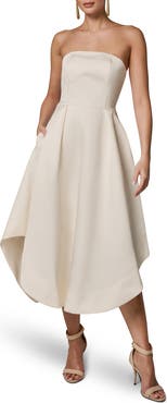 Donna Karan New York Strapless Satin Gown