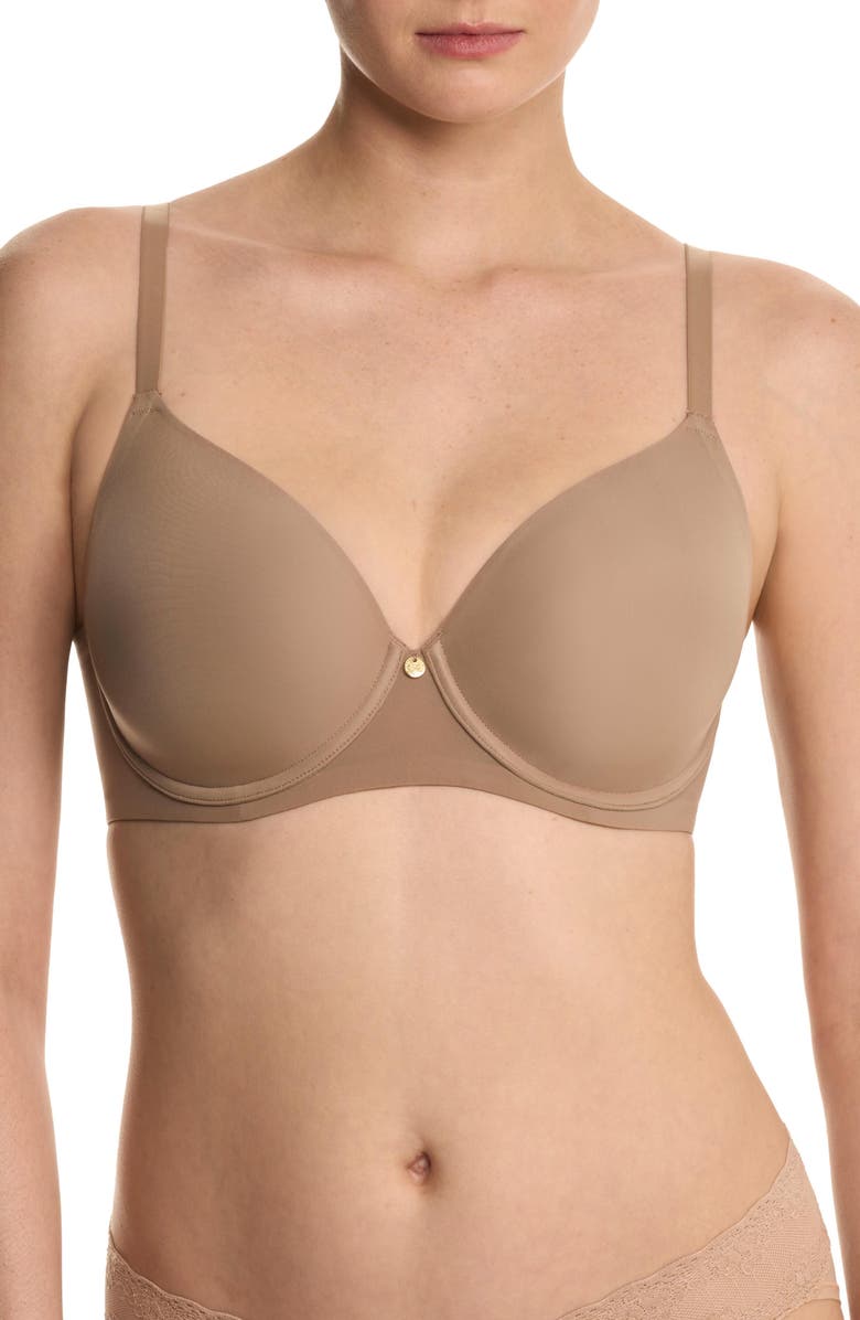 Natori Cloud Comfort Back Smoothing T-Shirt Bra, Main, color, Dune