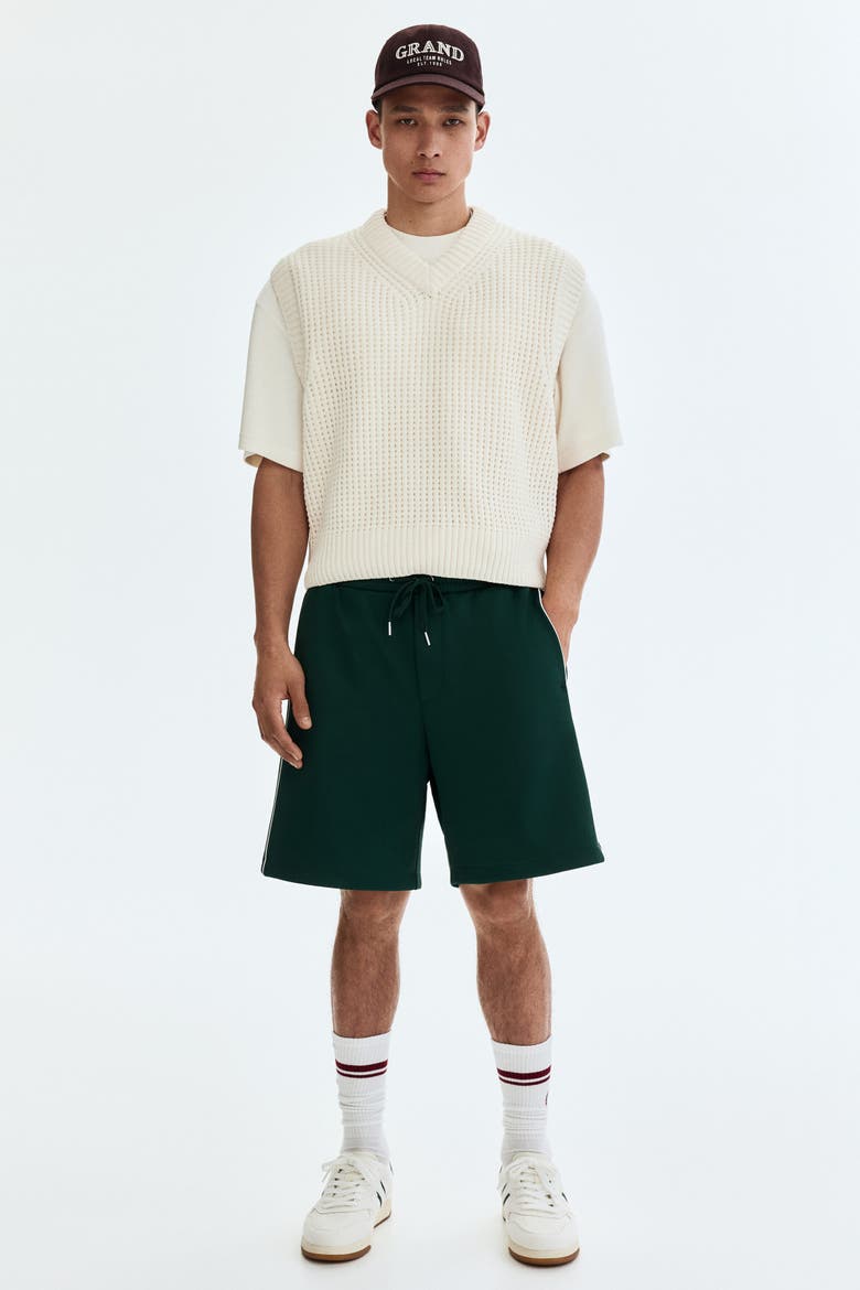 Relaxed-fit Shorts, Main, color, Green/white