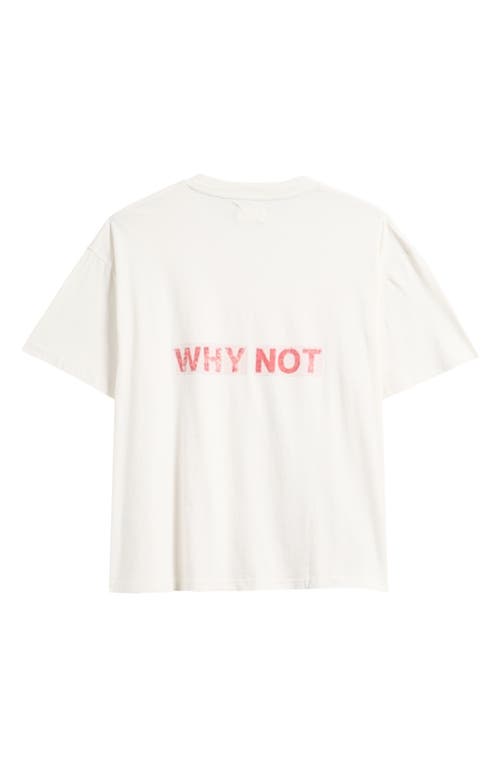 Honor The Gift What They Say Cotton Graphic T-shirt In White