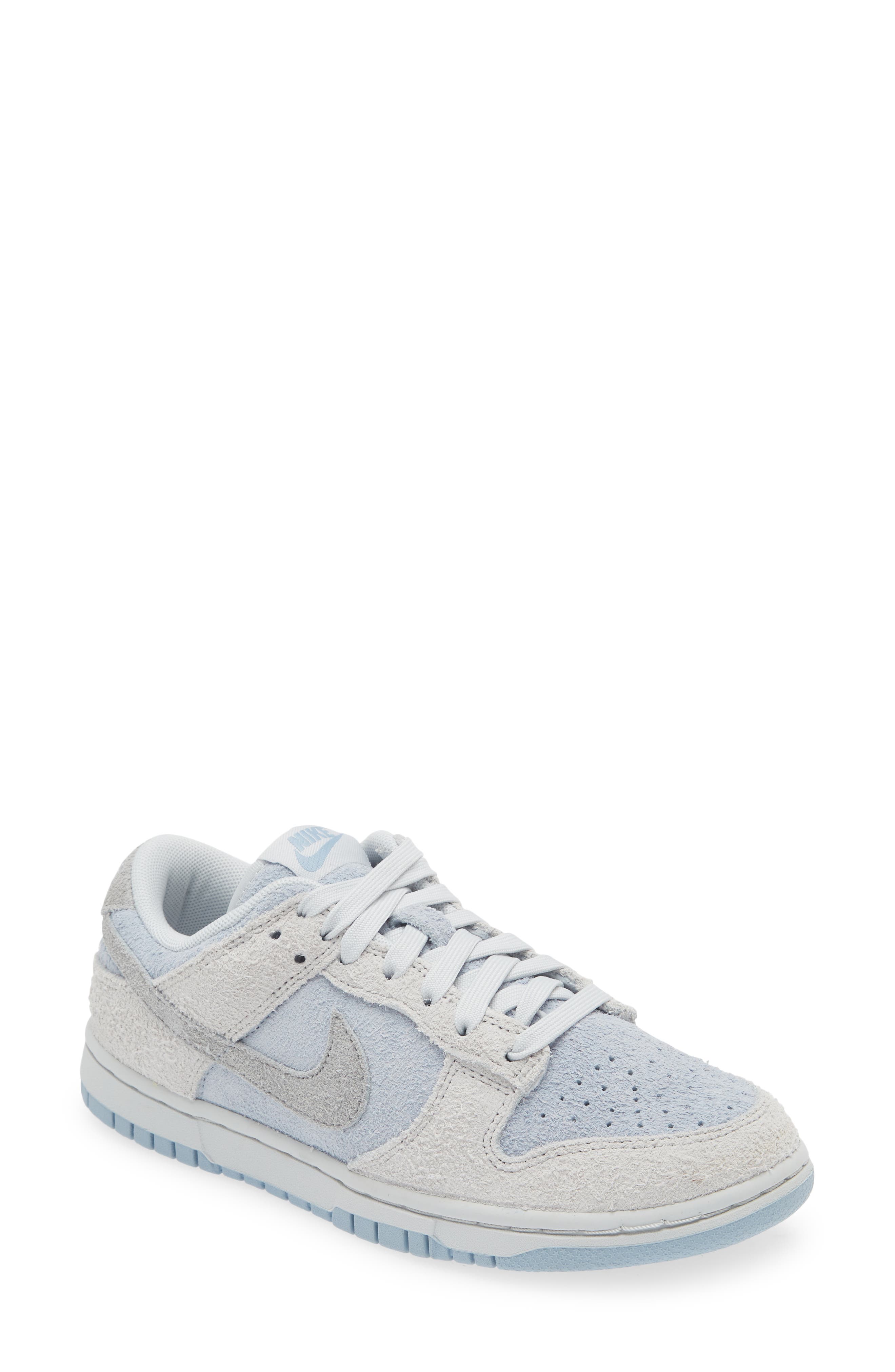 Dunk Low Basketball Sneaker, Main, color, PHOTON DUST/ SMOKE GREY/ BLUE