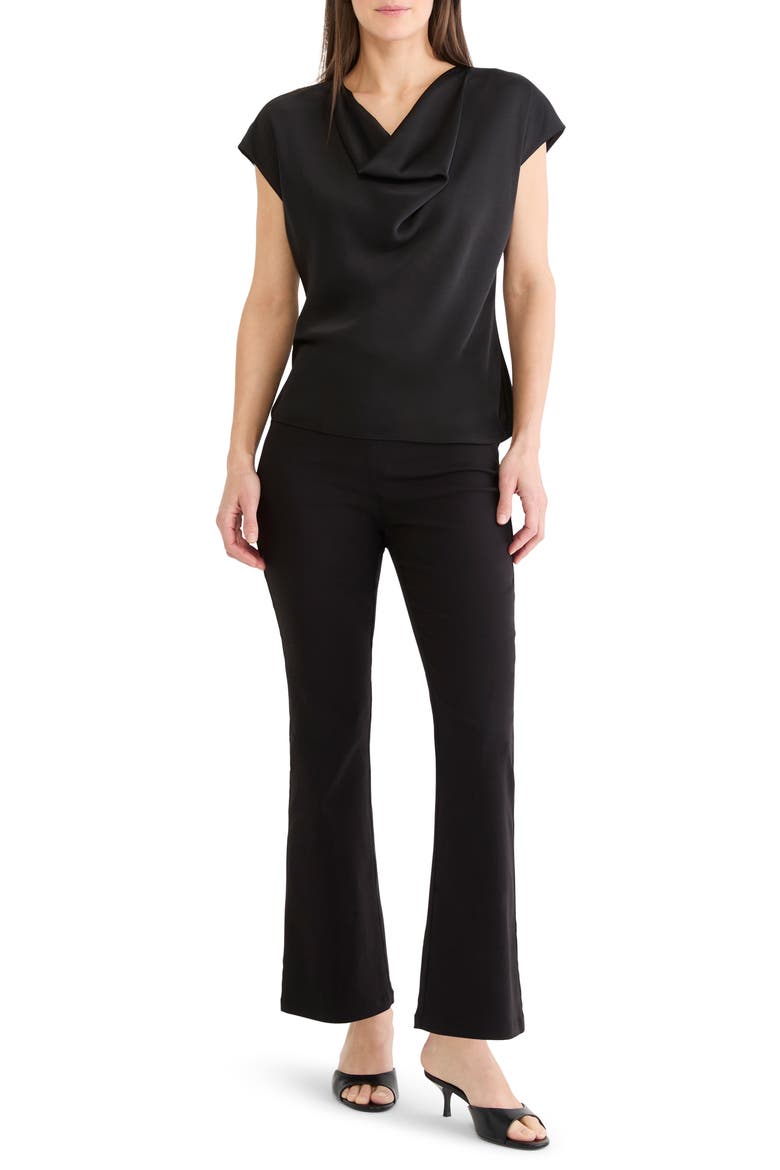 Day Gloss Drape Neck Top, Alternate, color, BLACK ONYX