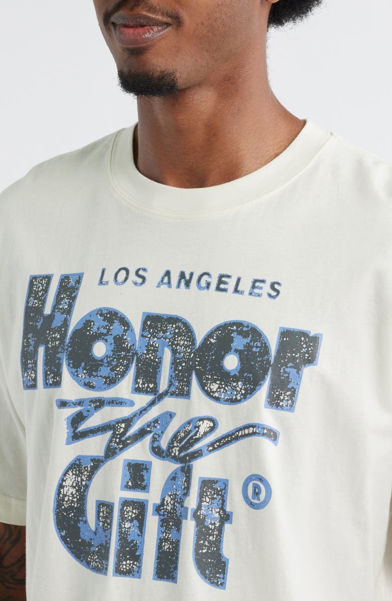 HONOR THE GIFT LA Cotton Graphic T-Shirt, Alternate, color, White