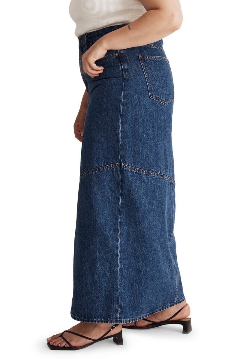 Madewell Denim Maxi Skirt, Alternate, color, 