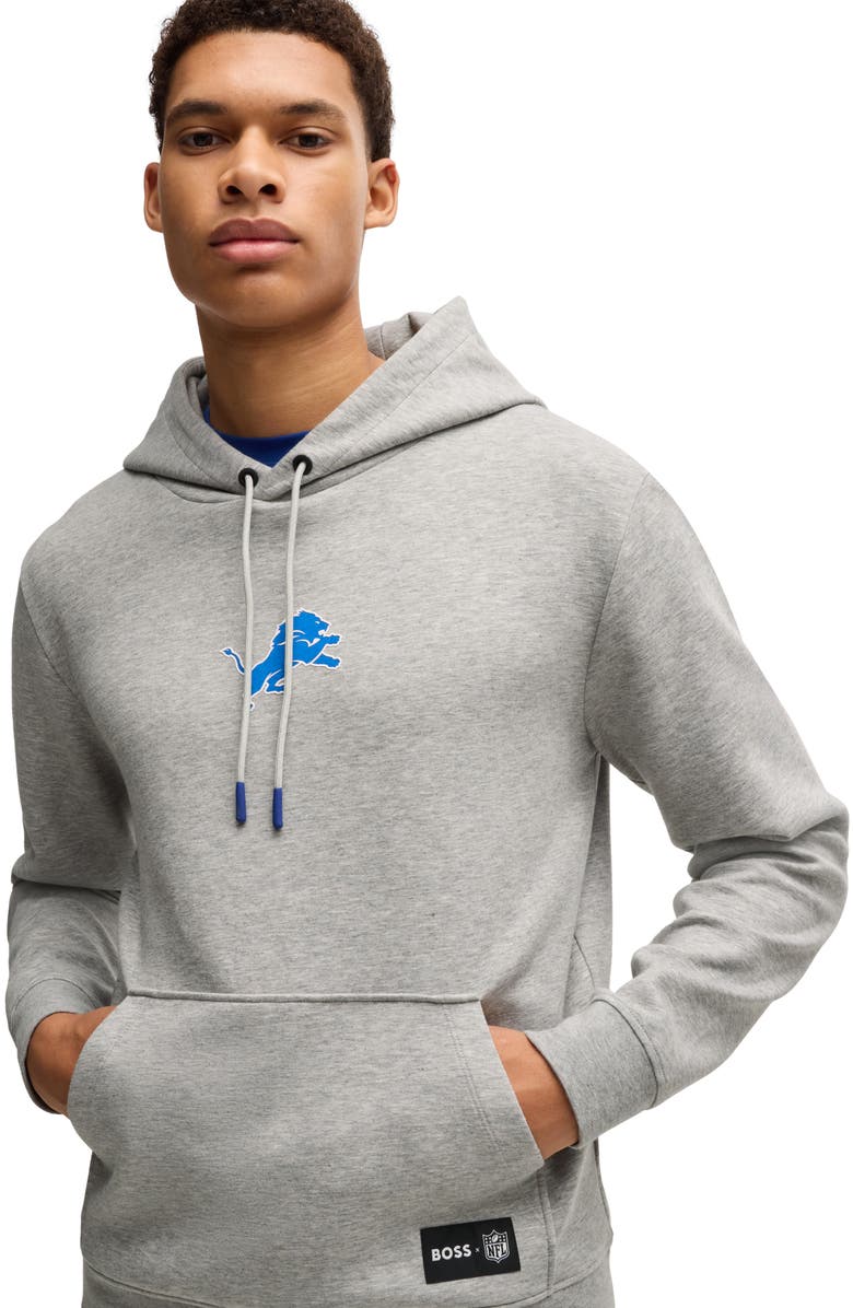 BOSS x NFL Woodson Graphic Hoodie, Alternate, color, Detroit Lions