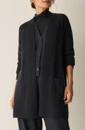 Eileen Fisher Raglan Sleeve Wool Cardigan