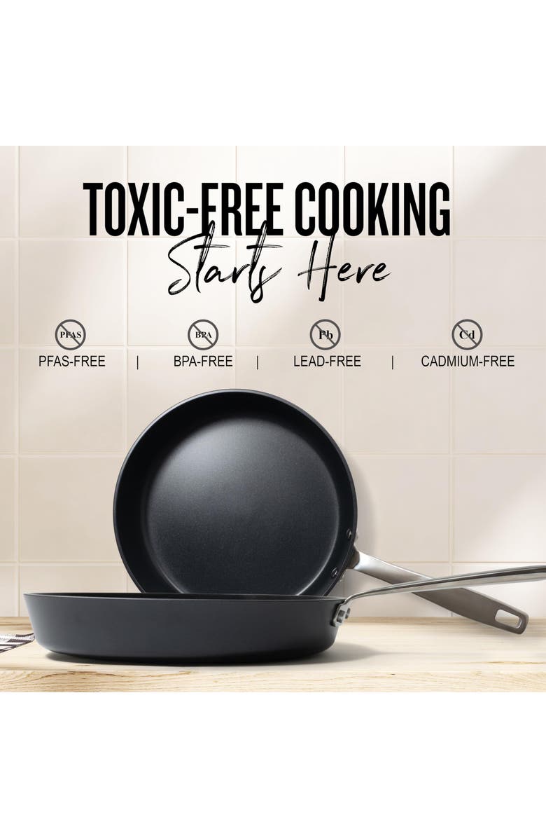 Alva Maestro Ceramic Nonstick Frying Pan, Alternate, color, Black 11 Inch