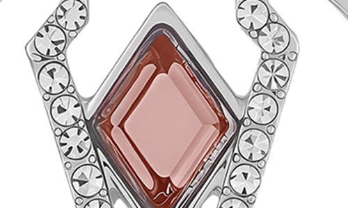 VINCE CAMUTO VINCE CAMUTO GLASS STONE HOOP EARRINGS