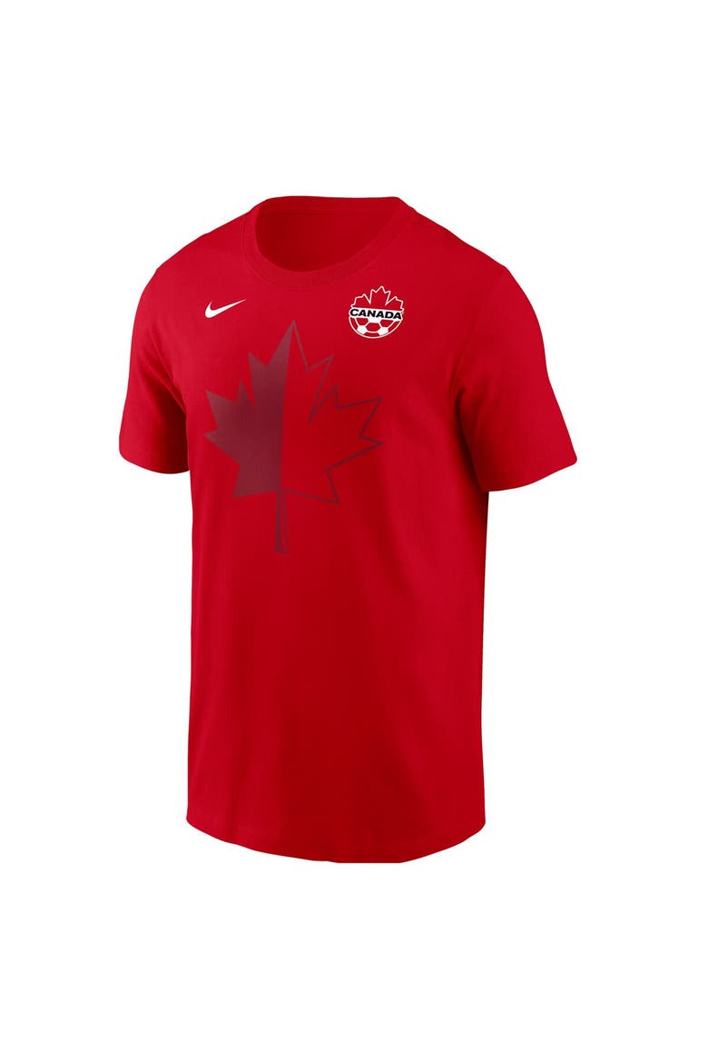 Men's Nike  Red Canada Soccer Maple Leaf T-Shirt, Main, color, Red