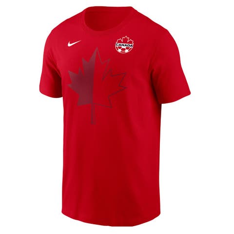Men's Nike  Red Canada Soccer Maple Leaf T-Shirt