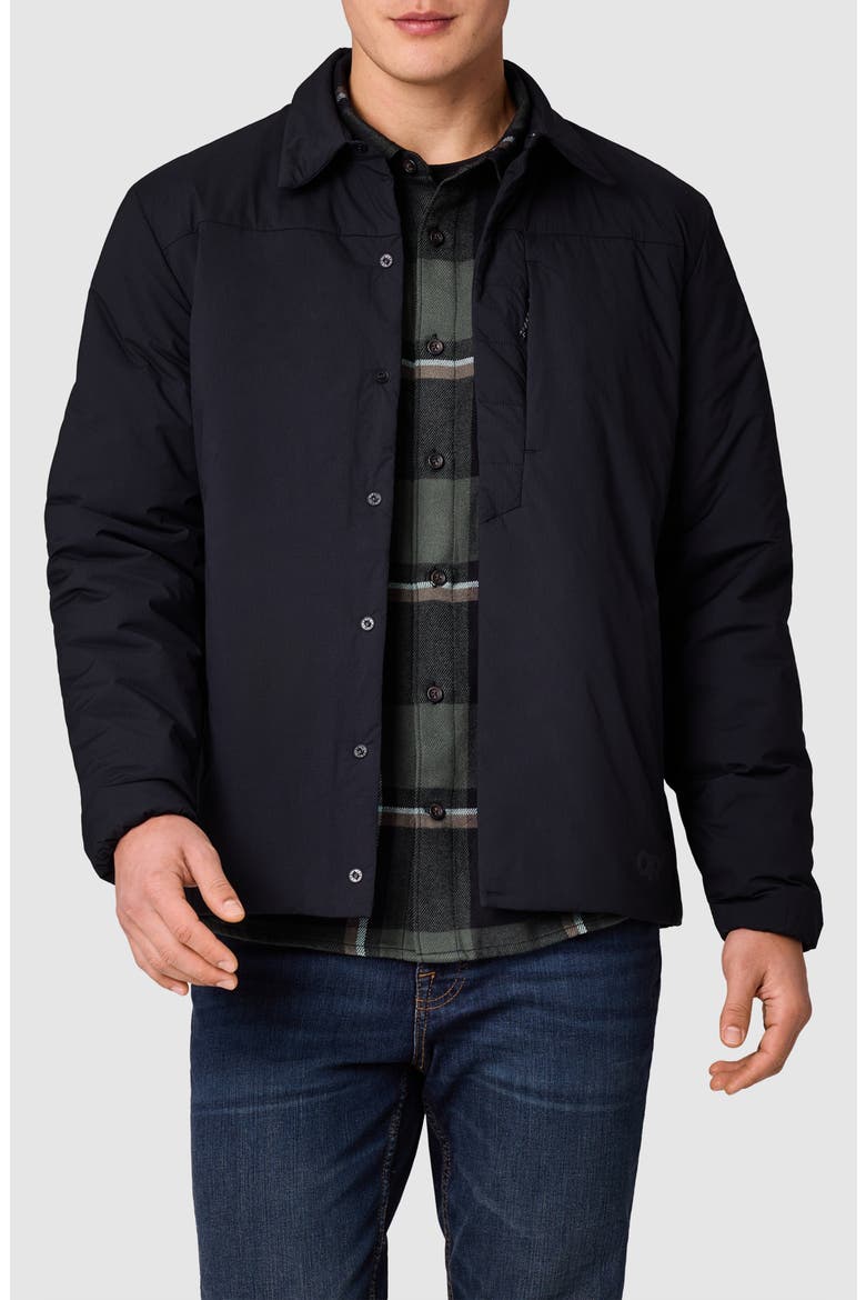 Vesper Insulated Shirt Jacket, Main, color, BLACK