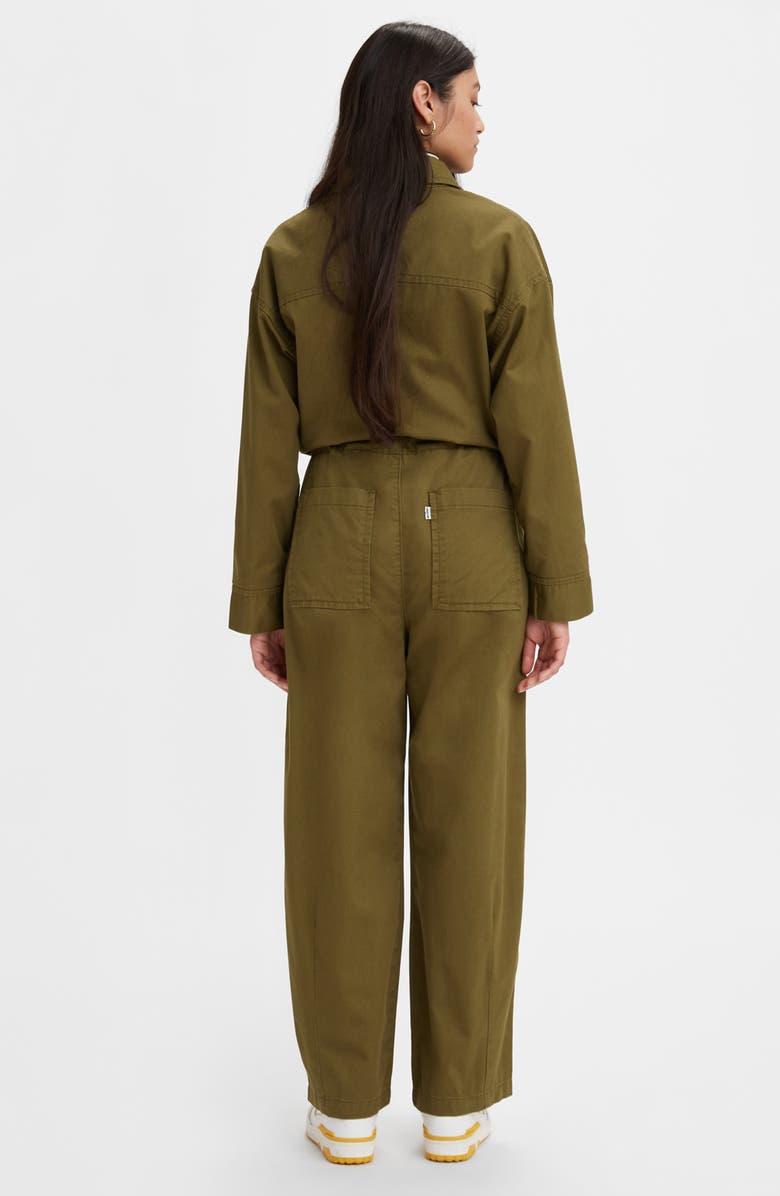 Levi's<sup>®</sup> Baggy Surplus Nonstretch Denim Long Sleeve Jumpsuit, Alternate, color, 