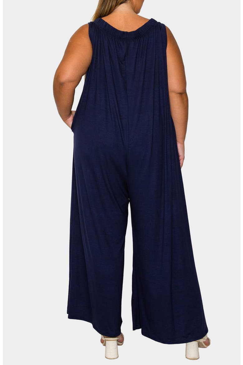 Olson Pocket Wide Leg Jumpsuit, Alternate, color, NAVY