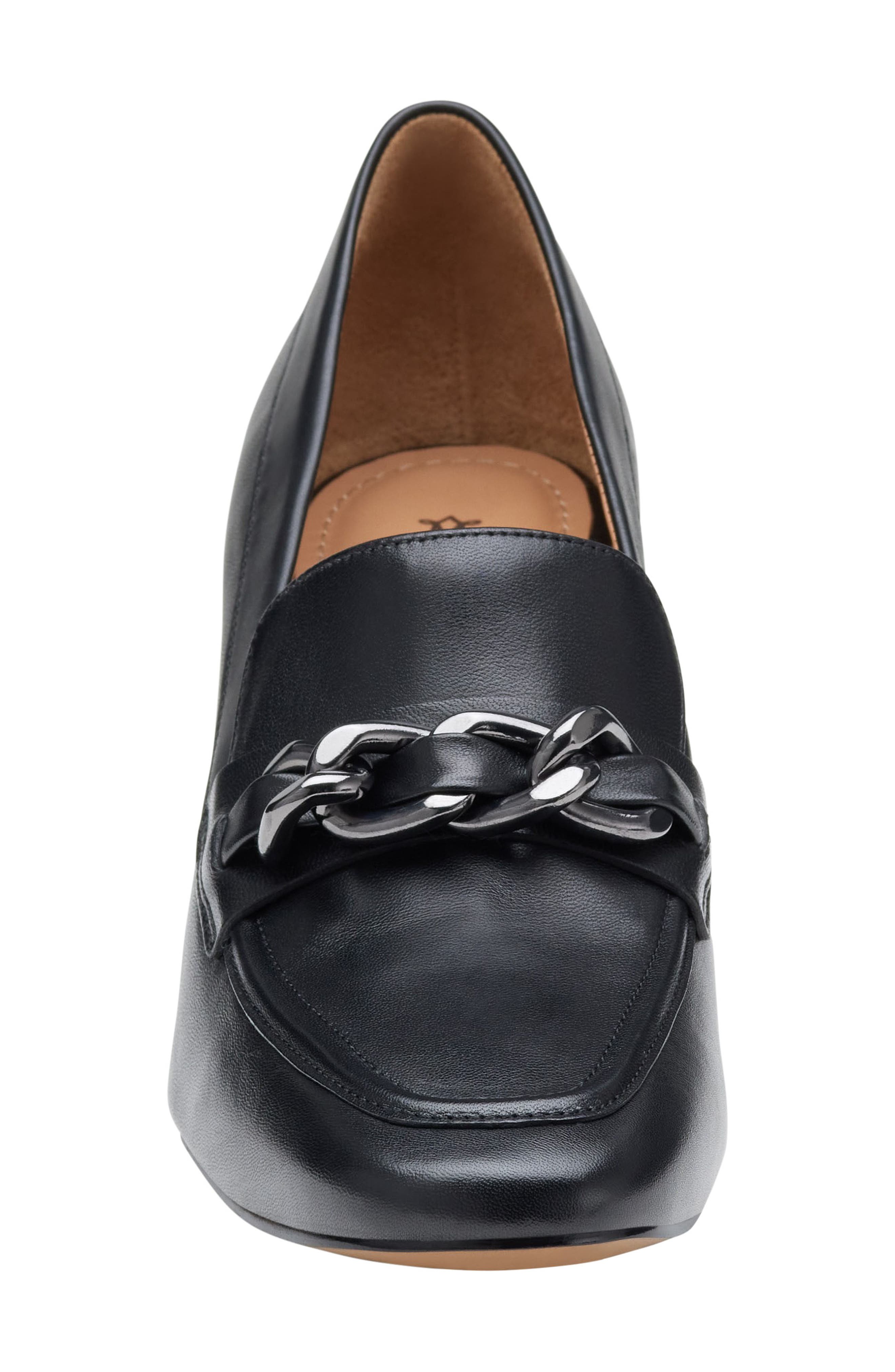 Johnston & Murphy Eleanor Chain Loafer Pump, Alternate, color, 