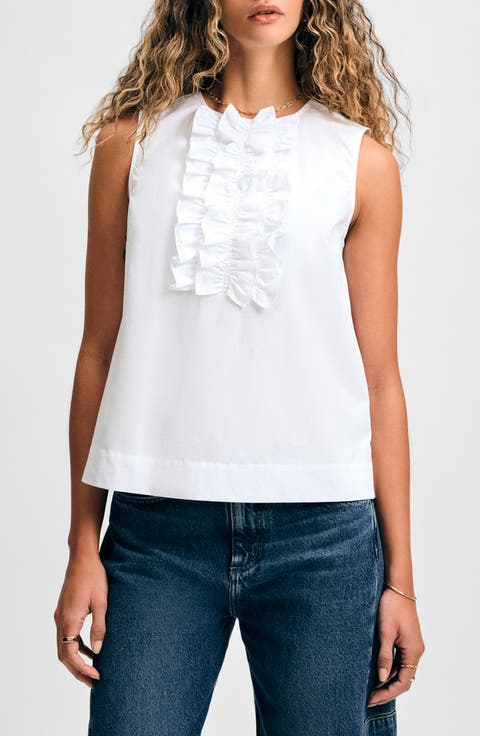 Ruffle Sleeveless Top