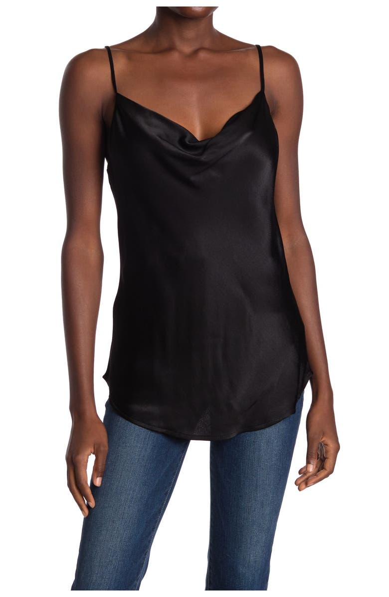 FIFTEEN TWENTY Drape Neck Satin Cami, Main, color,