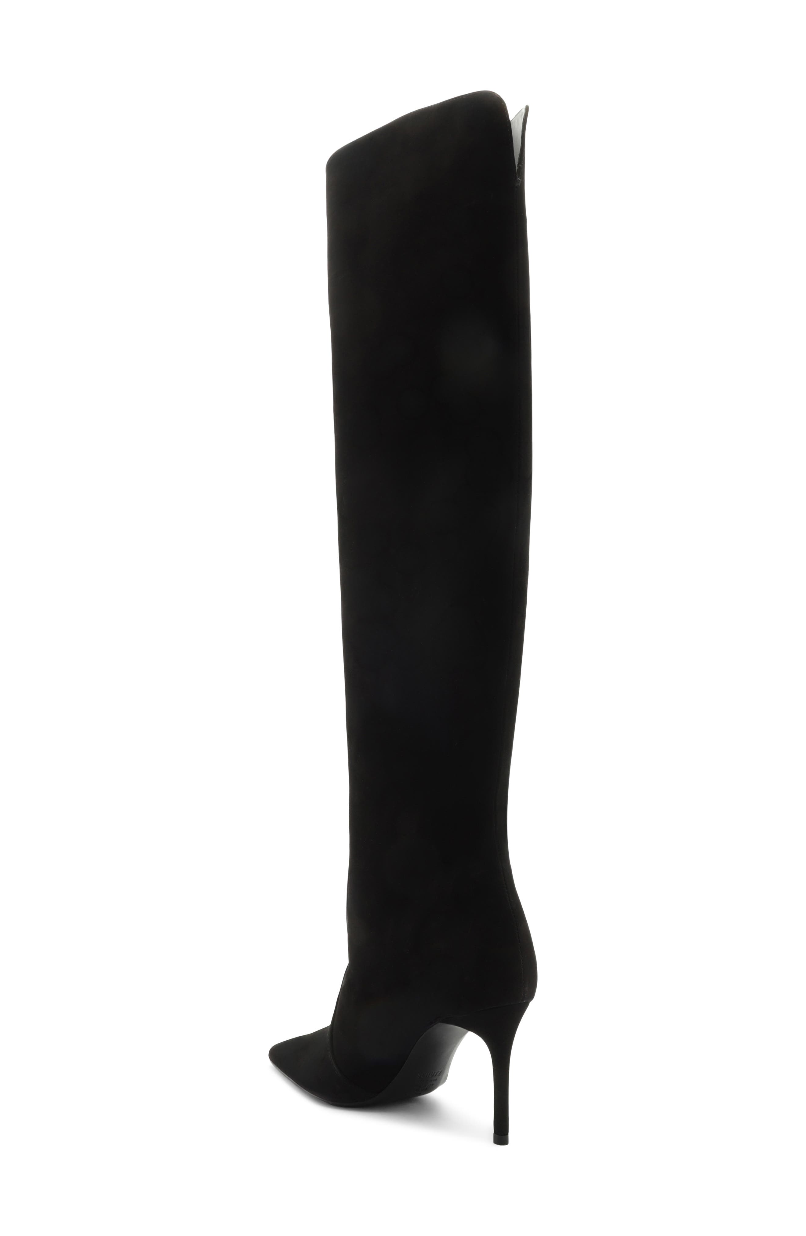 Mikki Over the Knee Boot, Alternate, color, BLACK SUEDE