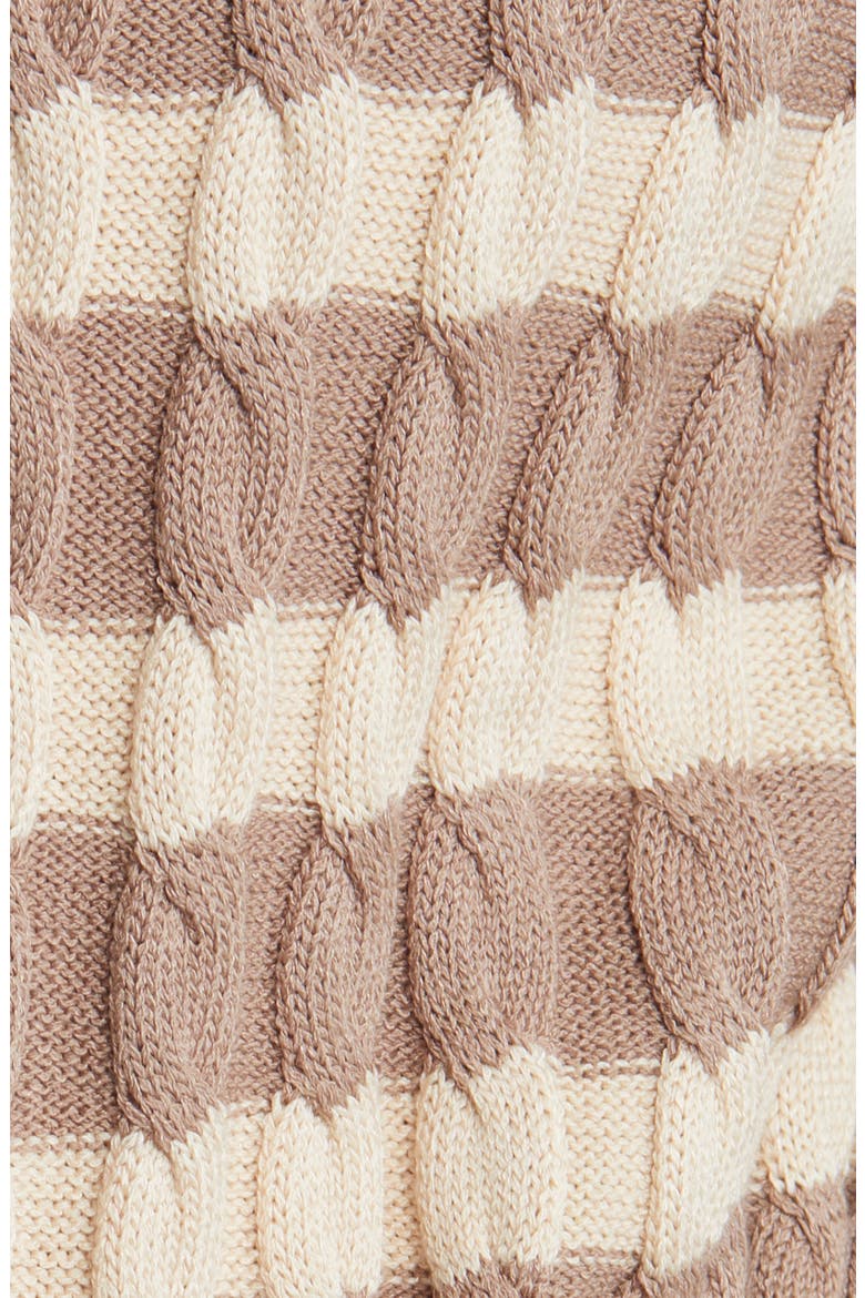 Stripe Tie Waist Cardigan, Alternate, color, MACCHIATO/BISCOTTI