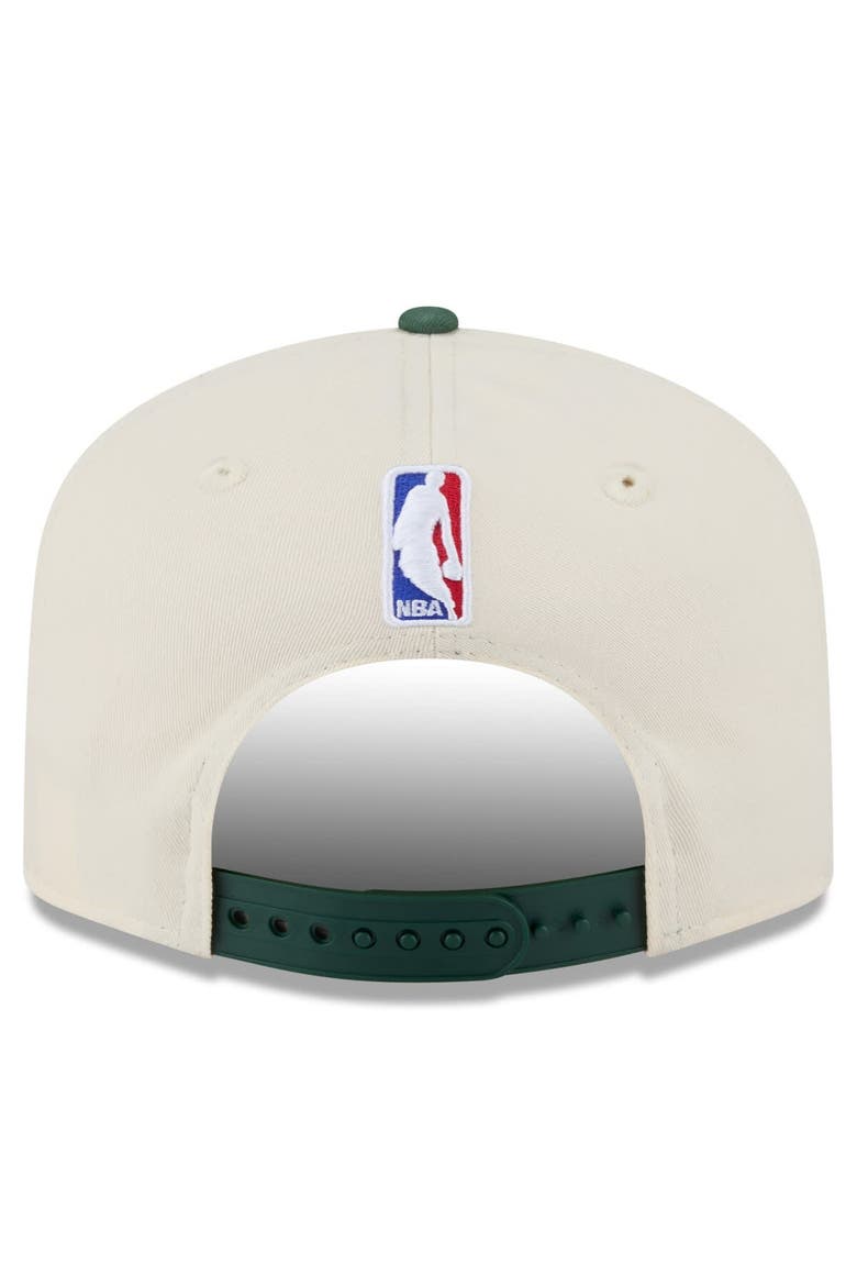 Men's New Era Cream/Hunter Green Milwaukee Bucks 2025/26 City Edition 19TWENTY Adjustable Hat, Alternate, color, Cream