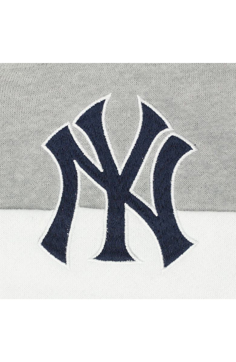 New Era Women's New Era Heather Navy New York Yankees Colorblock Full-Zip Hoodie Jacket, Alternate, color, 