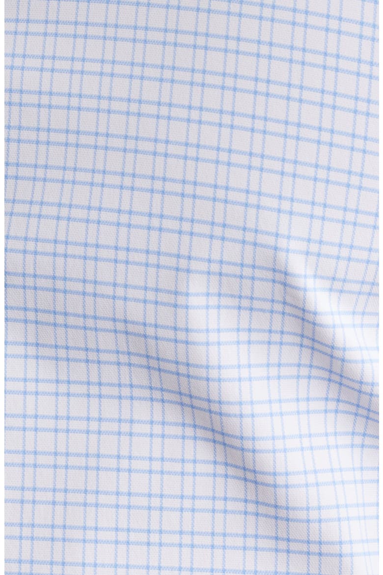 Hank Kent Slim Fit Plaid Performance Twill Dress Shirt, Alternate, color, OPEN BLUE
