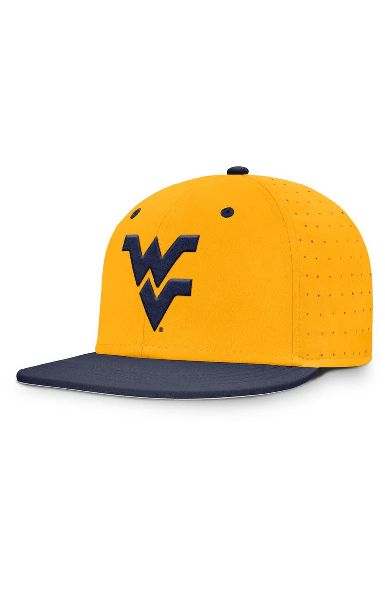 Nike Men's Nike Gold West Virginia Mountaineers On-Field Dugout True Performance Fitted Hat, Alternate, color, Gold