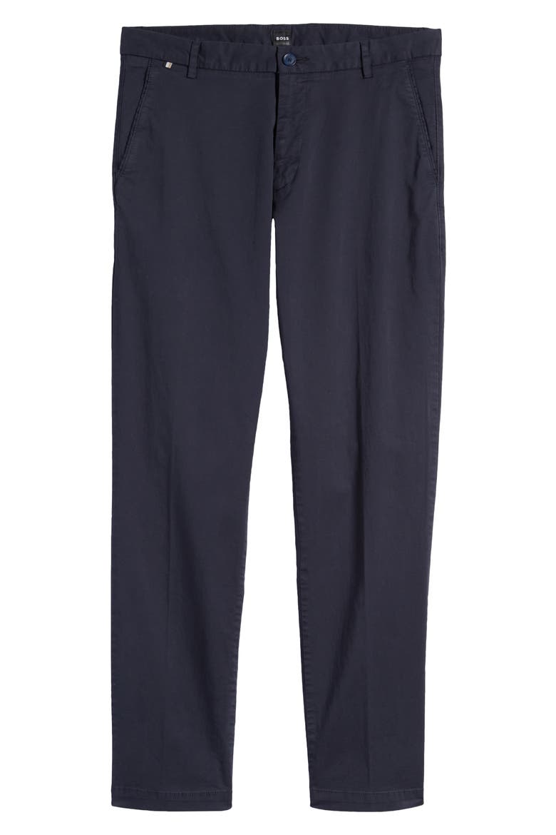 Kane Cotton Blend Chinos, Alternate, color, DARK BLUE