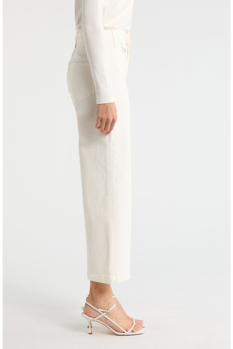 Anessa High Waist Ankle Wide Leg Jeans, Alternate, color, TONAL ECRU