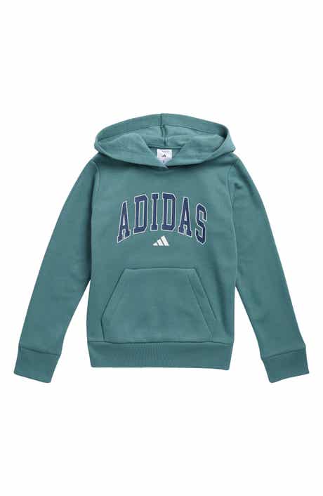 adidas Kids' Varsity Logo Fleece Pullover Hoodie