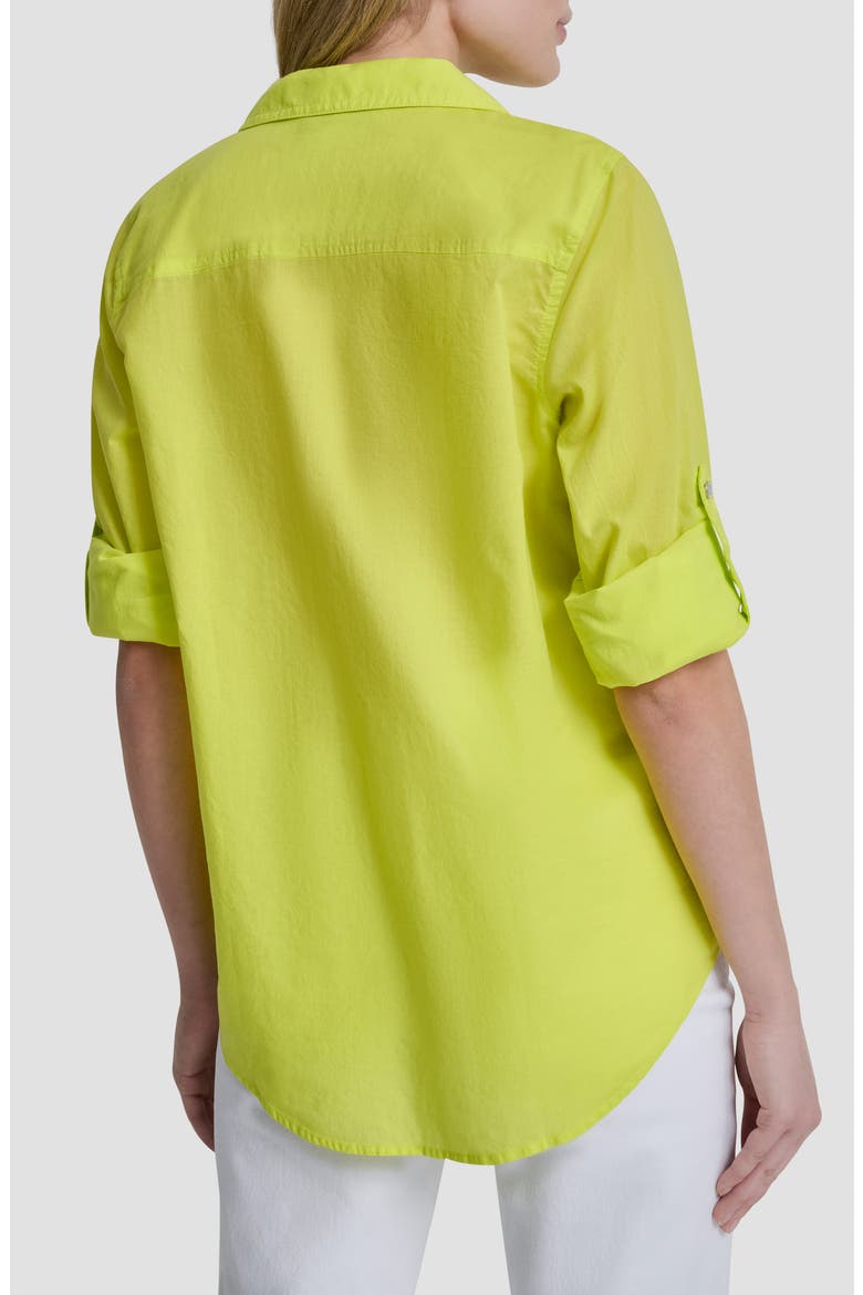 Short Sleeve Roll Tab Shirt, Alternate, color, LIMEADE