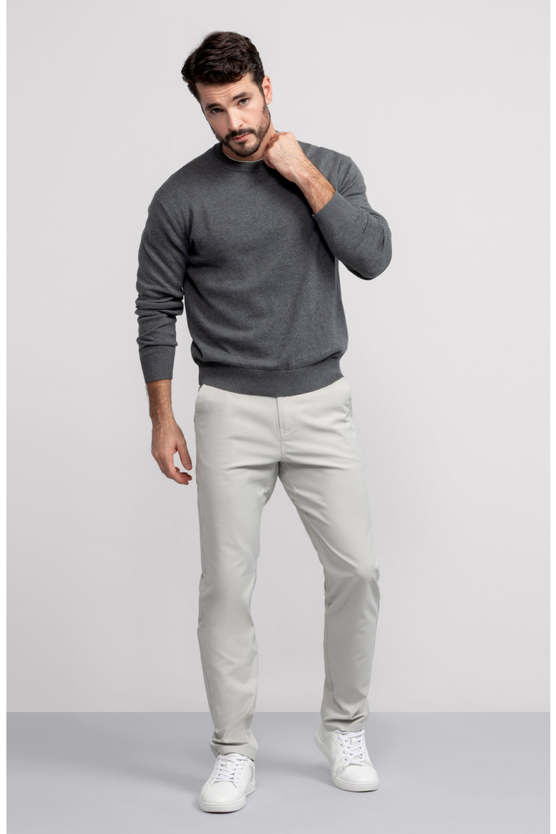 Anytime Crewneck Sweater, Alternate, color, Medium Heather Gray