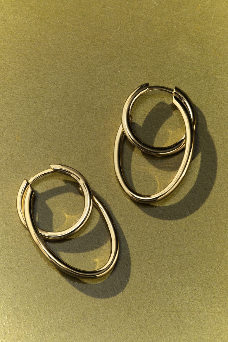 14kt Gold Vermeil  Loom Earrings, Alternate, color, Yellow Toned Gold