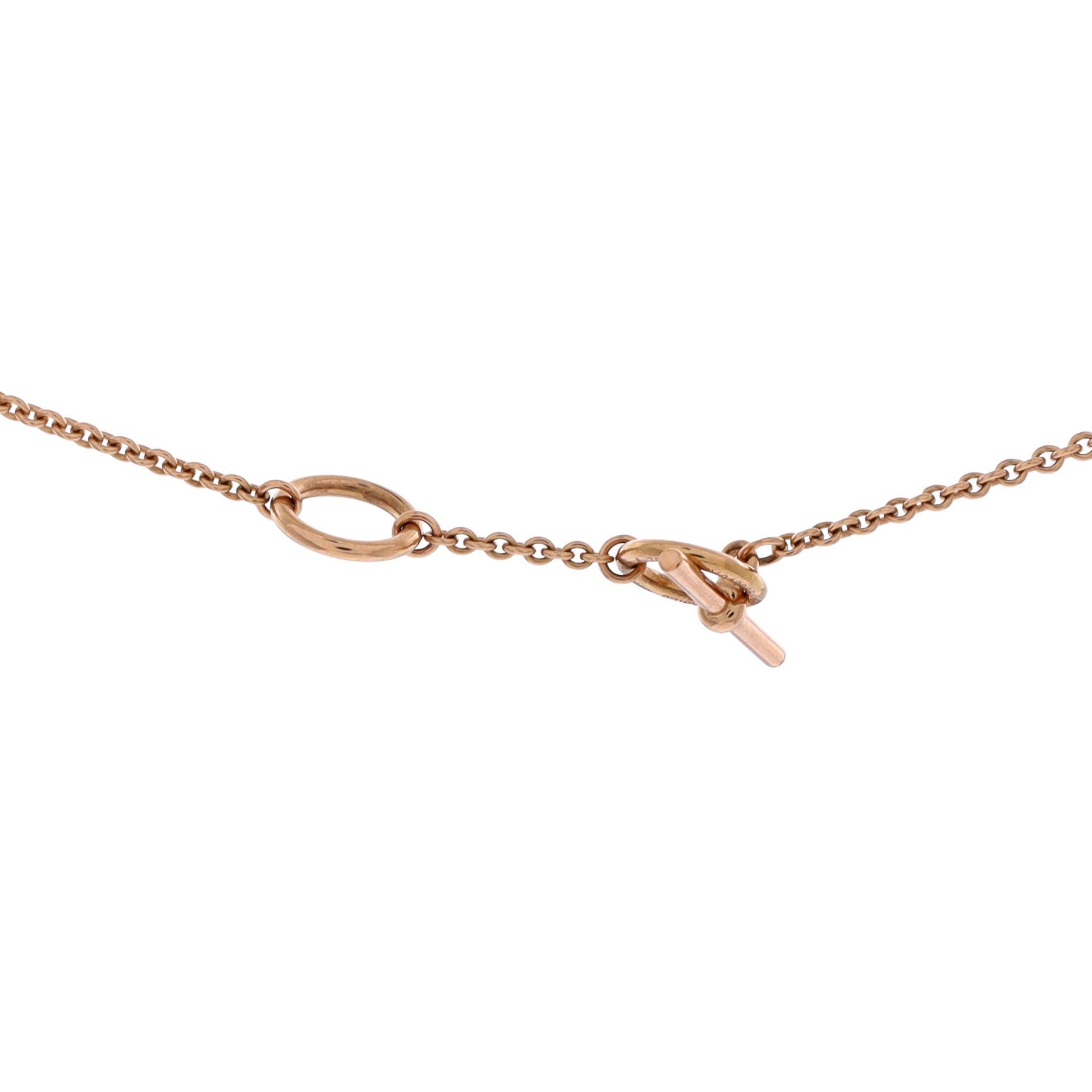 Chaine d'Ancre Punk Double Strand Necklace 18K Rose Gold, Alternate, color, Metallic Gold