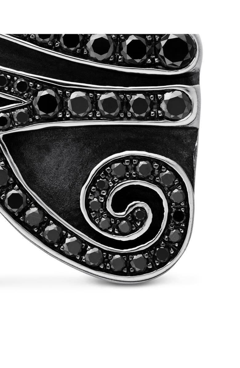 David Yurman Cairo Eye of Horus Amulet with Pavé Black Diamonds, Alternate, color, 