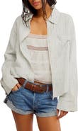 Free People Laurel Linen Blend Button-Up Shirt