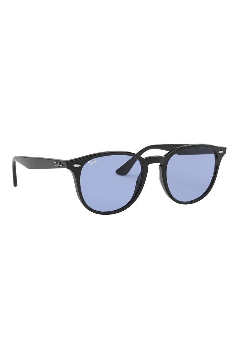 53mm Phantos Sunglasses, Alternate, color, BLACK BLUE