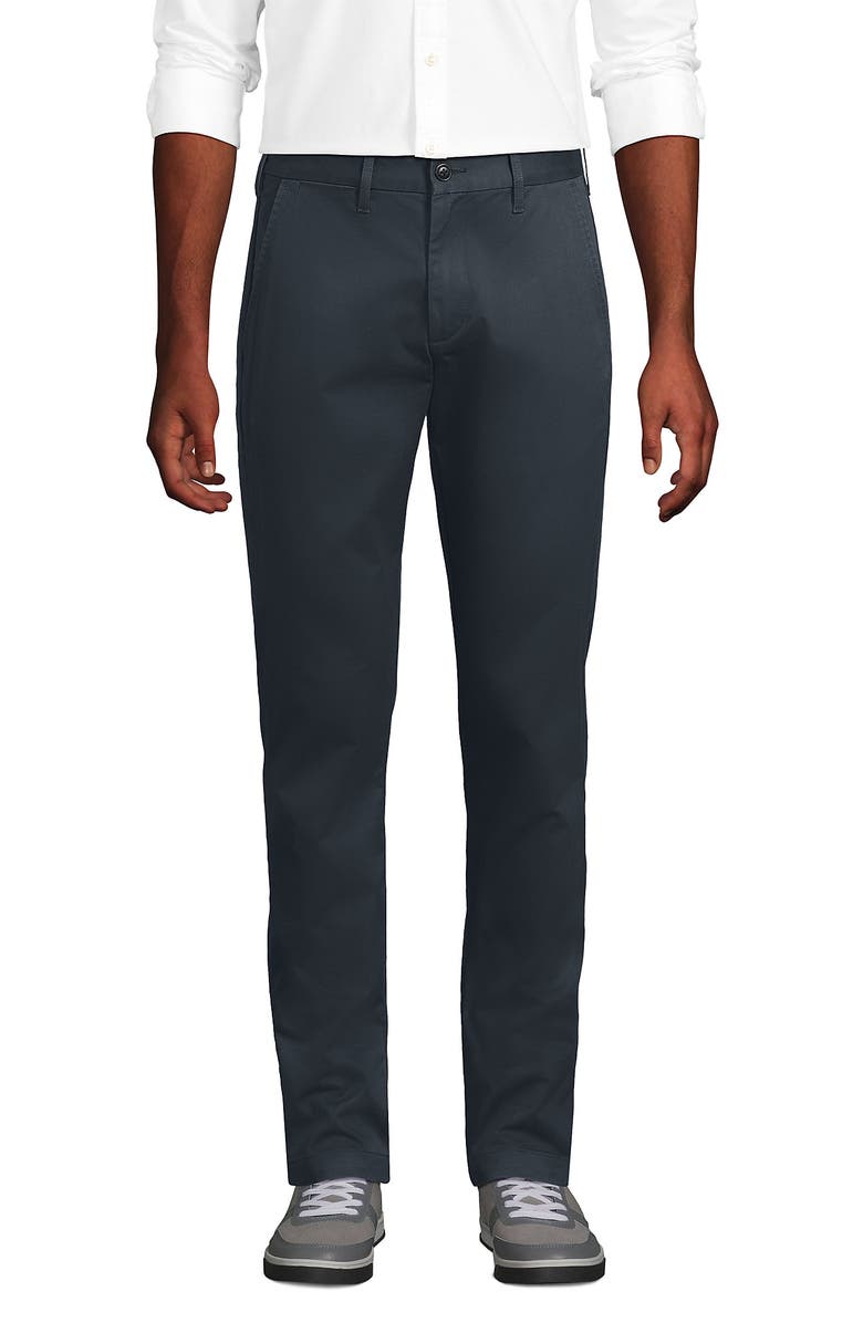Lands' End Travel Kit Slim Fit Chino Pant, Alternate, color, Steel Gray